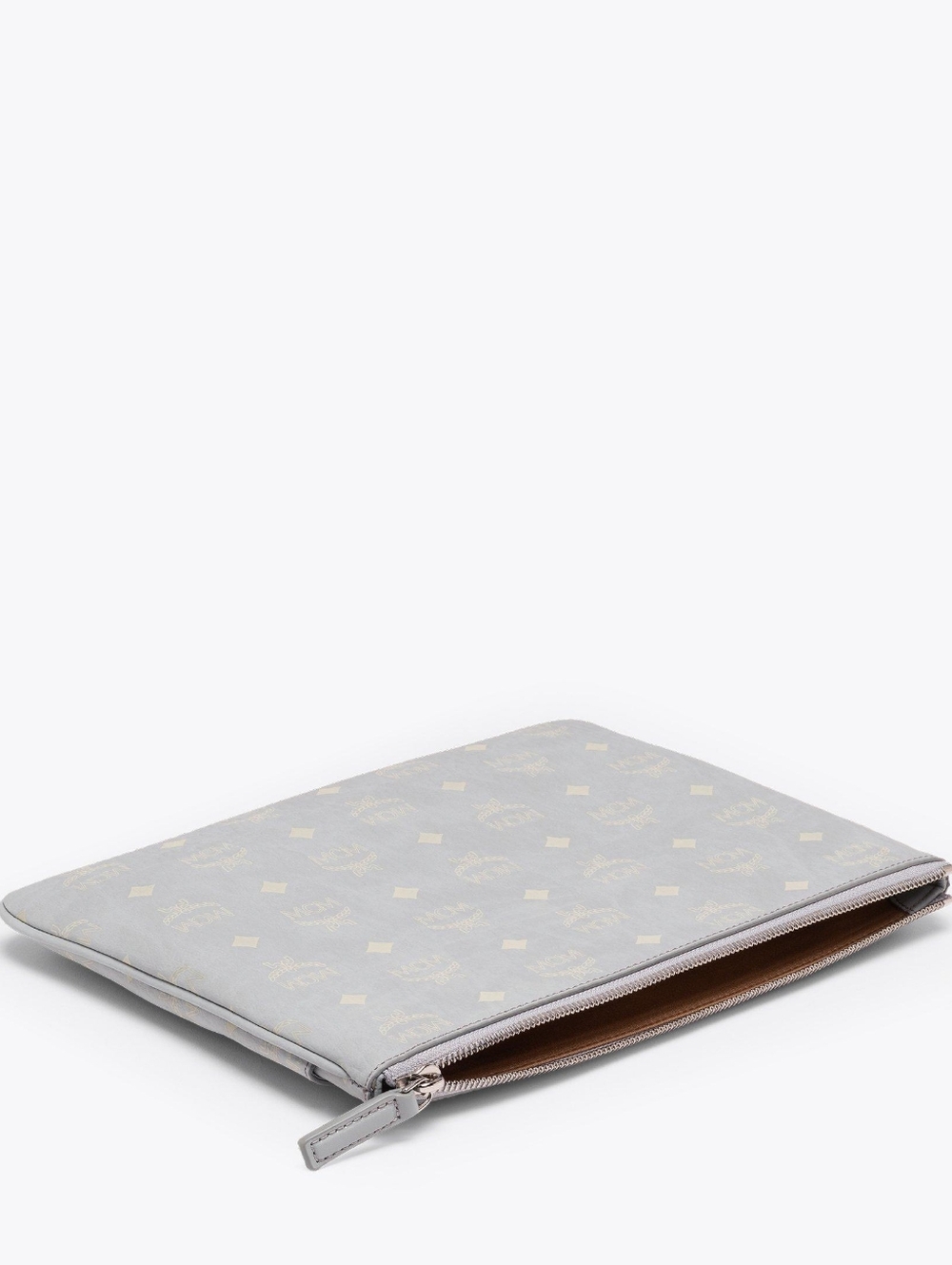 MCM Aren Crossbody Pouch/ Clutch in Visetos In Misty Grey NWT/ COA & Dustbag - Picture 4 of 6